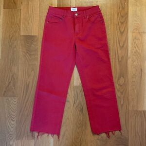 RVCA Vibrant Red Ankle Jeans